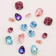 Cabochon PureCrystal 4470 10 mm Light Rose Ignite x1