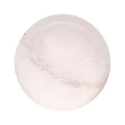 Cabochon rond 6 mm en pierre gemme - Quartz rose x1