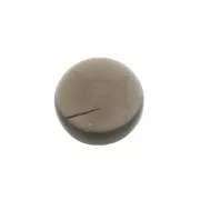 Cabochon rond 6 mm en pierre gemme - Quartz fumé x1