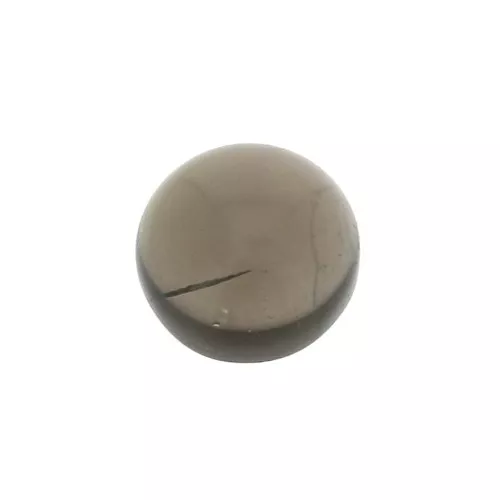 Cabochon rond 6 mm en pierre gemme - Quartz fumé x1