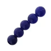 Agate - Perles Rondes 6 mm en pierre gemme Agate Bleue x15 Perles Rondes 6 mm en pierre gemme Agate Bleue x15