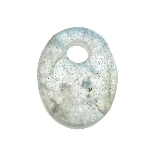 Sequin ovale 10x8 mm en pierre gemme - Labradorite x1