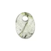 Sequin ovale 8x6 mm en pierre gemme - Labradorite x1