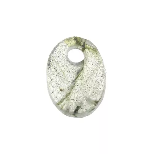 Sequin ovale 8x6 mm en pierre gemme - Labradorite x1