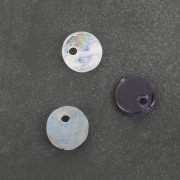 Sequin rond 8 mm en pierre gemme - Labradorite x1