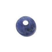 Sequin rond 6 mm en pierre gemme - Sodalite x1
