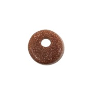 Sequin rond 6 mm en pierre gemme Gold Stone - Imitation Pierre de soleil x1|raw }}