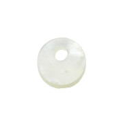Sequin rond 6 mm en nacre x1