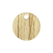 Sequin rond en plexiglas 15 mm motif bois - Beige x1|raw }}
