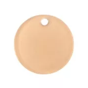 Sequin rond en plexiglas 19 mm motif bois - Marron x1