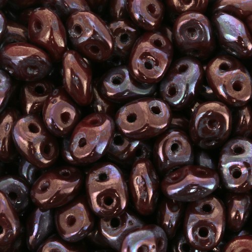 SuperDuo 2,5x5 mm Opaque Red Nebula x10g