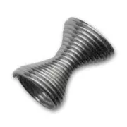 Intercalaires spirale 13.5x6.5 mm black nickel x10