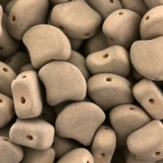 Perles en verre Ginko Duo 2 trous 7.5x7.5 mm Bondeli Matt Cappuccino x10g|raw }}