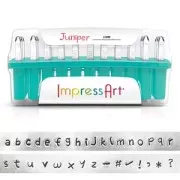 Set de poinçons à frapper ImpressArt - 3 mm - Alphabet en minuscule JUNIPER x33