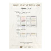 Nuancier Miyuki Delica 11/0 - Sample Card (n°1012) - Duracoat Opaque Dyed Color|raw }}