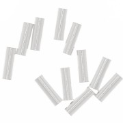 Tubes droits 6x2 mm - Argent 925 x 20