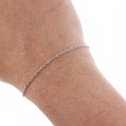 Chaîne maille Forçat limée 1.6 mm en Acier inoxydable x 10 m