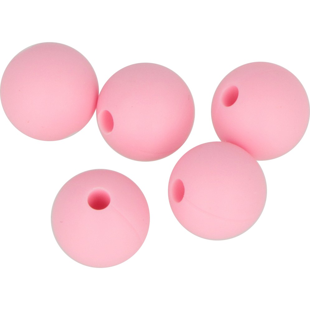 Lot De 150 Perles Rondes En Silicone 15 Mm - Blanc Métallisé, Pour Porte-clés, Bracelets, DIY