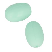 Perles en silicone forme olive 20x13 mm pour attache sucette - tétine - Mint x2|raw }}