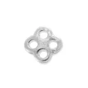 Fermoir ajustable 4 trous pour cordon 0.8 mm en Argent 925 x1