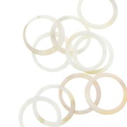 Intercalaire - pendentif cercle en nacre 25 mm x1