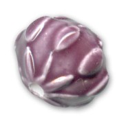 Ronde aplatie en céramique 23 mm Mauve x1