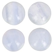 Cabochon rond 8 mm - Blue Lace Agate x1