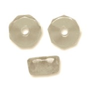 Perles rondelles Heishi facettées 6x3 mm - Black Diamond x25