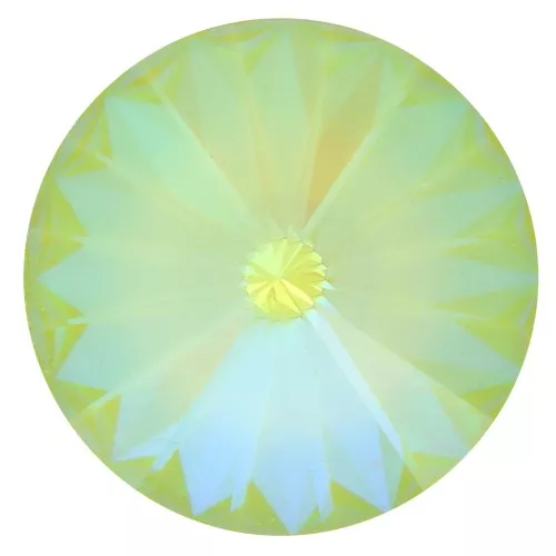Cabochon PureCrystal 1122 Rivoli 14 mm Crystal AB Ultra Lime x1