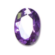 Cabochon en Oxyde de Zirconium ovale 7x5 mm Medium Purple|raw }}