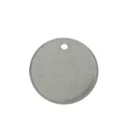 Sequin rond 16 mm - médaille à graver - épaisseur 1 mm en Acier inoxydable x1