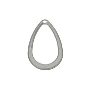 Breloque goutte évidée 17x11 mm en Acier inoxydable x1