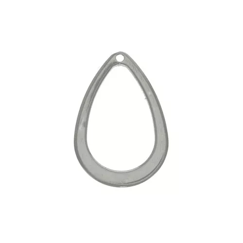 Breloque goutte évidée 17x11 mm en Acier inoxydable x1