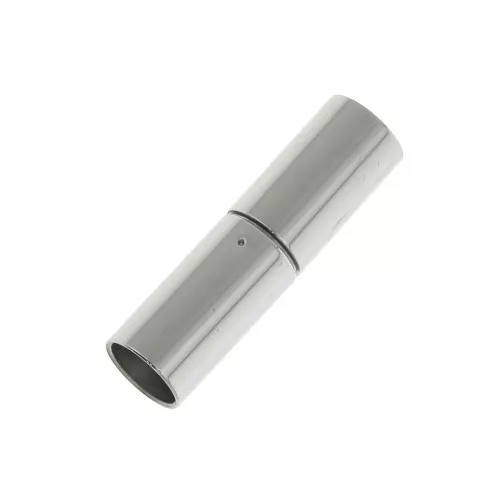 Fermoir à baïonnette 21x6 mm pour cordon 5 mm en Acier inoxydable x1