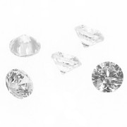 Cabochons en Oxyde de Zirconium ronds 2 mm Crystal x10