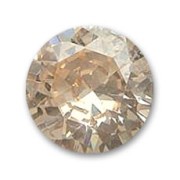 Cabochons en Oxyde de Zirconium ronds 4 mm Champagne x10|raw }}