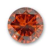 Cabochons en Oxyde de Zirconium ronds 3 mm Orange x10|raw }}