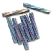 Bugles Twist Miyuki 12 mm TW2012-0401FR -  Black Mat AB x10g|raw }}