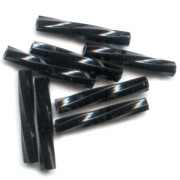 Bugles Twist Miyuki 12 mm TW2012-0401 - Black x10g|raw }}