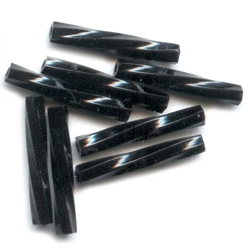 Bugles Twist Miyuki 12 mm TW2012-0401 - Black x10g