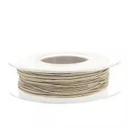 Bobine de fil Samantha fabrication italienne 0,9 mm - Sable x30m