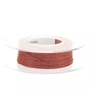 Bobine de fil Sorrento fabrication italienne 0,6 mm - Terracotta x50m