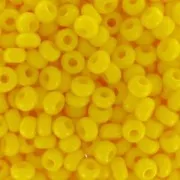 Perles rocailles Preciosa  11/0 2 mm - Jaune Opaque x20g