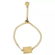 Perle stoppeur attache breloque 10 mm avec un trou de 3 mm - Doré à l'or fin x1