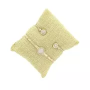 Coussin présentoir pour bracelets et montres aspect jute - Naturel x1