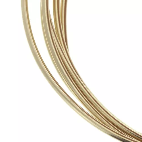 Fil dur rond 1.25 mm en Gold filled (or laminé)  x 1m