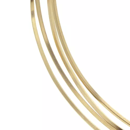 Fil carré souple 0.75 mm en Gold Filled (or laminé) x1m