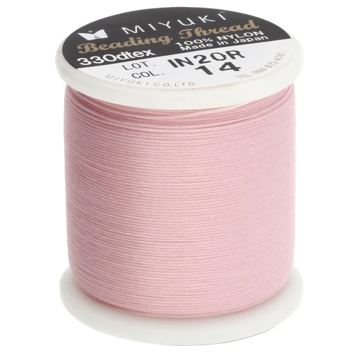 Fil Miyuki Nylon Beading thread B 0.25 mm Light Pink (n°14) x50 m