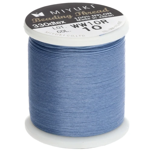 Fil Miyuki Nylon Beading thread B 0.25 mm Light Blue (n°10) x50 m