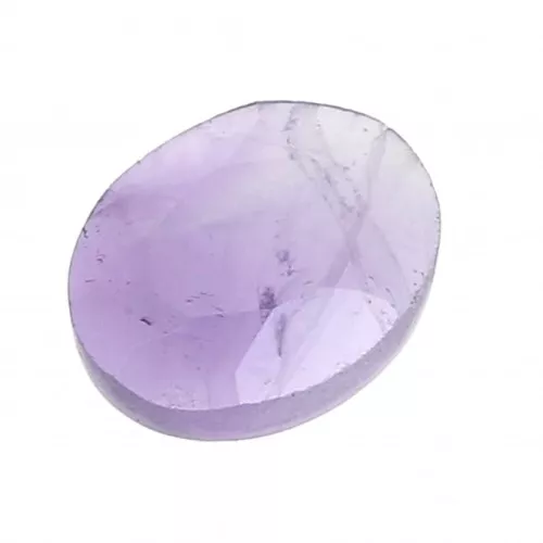 Cabochon ovale facetté 8x6 mm Améthyste x1